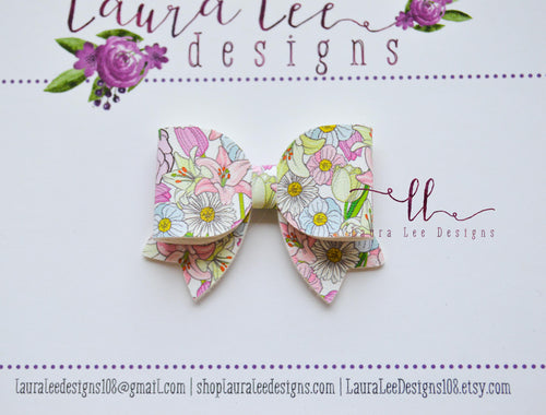 Bitty Style Bow || Spring Floral