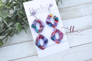 Frankie Clay Earrings || Colorful