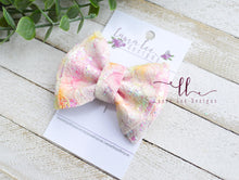 Mini Millie Bow Style || Glitter Lace || You Choose Color