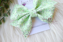 Mya Bow Style || Mint Green Diamond Glitter