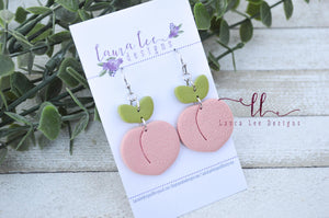 Clay Earrings || Peaches || Made to Order