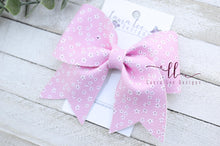 Large Missy Bow || Pink Teeny Flowers