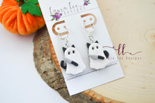Cat Ghosts Clay Earrings || Murder Mittens || Made to Order