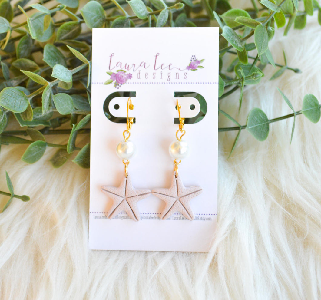 Starfish Clay Earrings