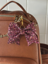 Bow Keychain || Bow Bag Charm || Palace Pink Glitter