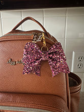 Bow Keychain || Bow Bag Charm || Palace Pink Glitter