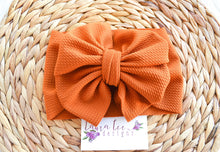 Large Messy Julia Bow Headwrap || Orange