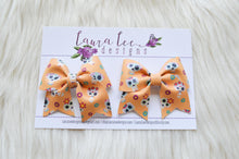 Little Missy Piggy Bow Set || Sugar Skulls Vegan Leather