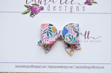 Bitty Style Bow || Exotic Floral Vegan Leather