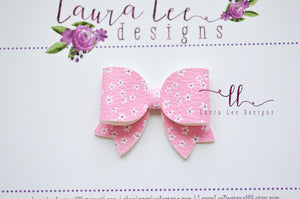 Bitty Style Bow || Tiny Pink Floral