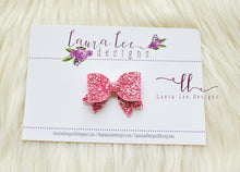 Bitty Style Bow || Tickled Pink Glitter