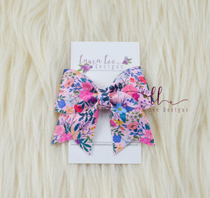 Little Missy Bow || Summer Floral