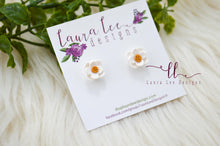 Clay Stud Earrings || Magnolia Blooms