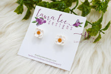Clay Stud Earrings || Magnolia Blooms || Made to Order