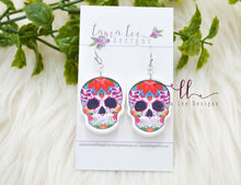 Skull Clay Earrings || Colorful