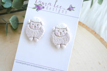 Clay Earrings || Sheep Studs