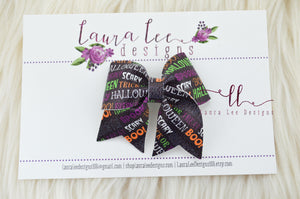 Little Missy Bow || Halloween Vegan Leather