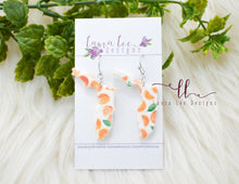 Flordia Clay Earrings || Oranges