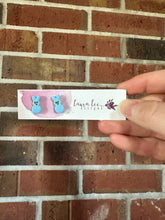 Clay Stud Earrings || Blue Bunnies || Made to Order