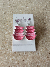 Clay Earrings || Vintage Dish Stacks || Made to Order