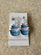 Clay Earrings || Vintage Dish Stacks || Made to Order