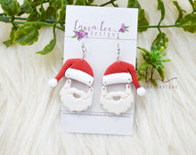 Santa Clay Earrings || Santa Dangles