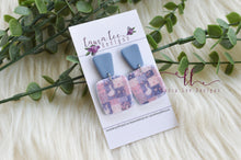 Angel Square Clay Earrings || Quilted Goose
