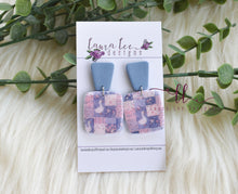 Angel Square Clay Earrings || Quilted Goose