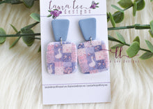 Angel Square Clay Earrings || Quilted Goose