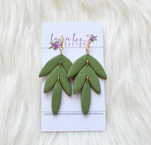 Cassie Clay Earrings || Military Green