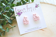 Clay Stud Earrings || Ballet Slippers || Made to Order