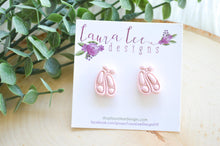Clay Stud Earrings || Ballet Slippers || Made to Order