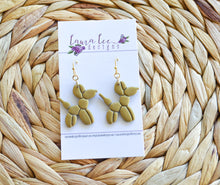 Balloon Dog Clay Earrings || You Choose Color || Made to Order