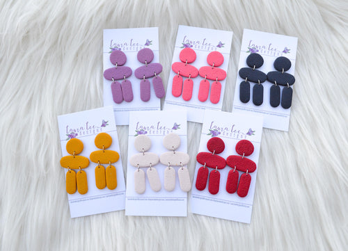 Bane Style Clay Earrings || You Choose Color || Made to Order