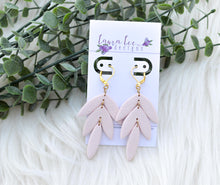 Cassie Clay Earrings || Barely Pink || Made to Order