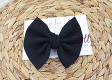Large Julia Messy Bow Style Bow || Black