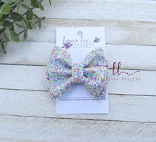 Mini Millie Bow Style || Blue Circus Dots