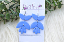 Lola Style Clay Earrings || Dusty Blue