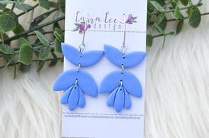 Lola Style Clay Earrings || Dusty Blue