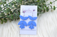 Lola Style Clay Earrings || Dusty Blue