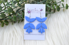 Lola Style Clay Earrings || Dusty Blue