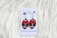 Clay Earrings || Football with Bow