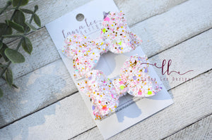 Pippy Style Pigtail Bow Set || Summer Celebration Glitter