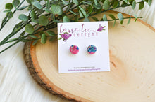 12mm Round Clay Stud Earrings || Bright Summer