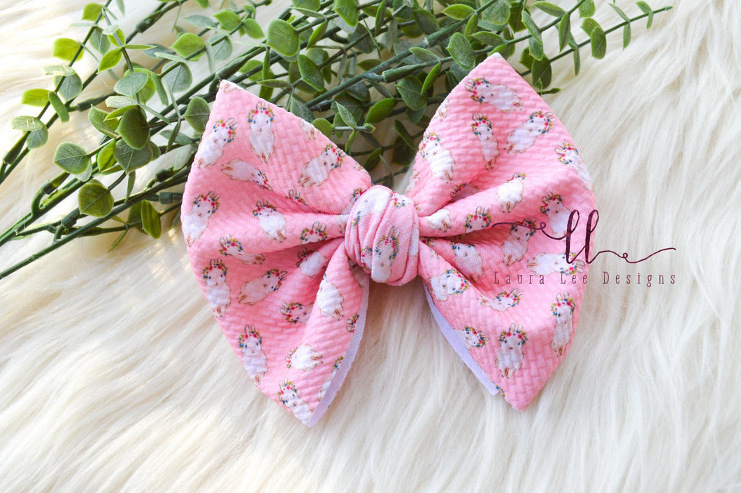 Large Julia Bow Style Bow || Bunnies