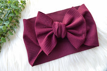 Large Julia Bow Headwrap || Burgundy