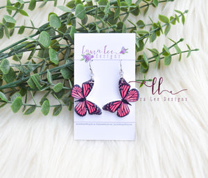 Butterfly Clay Earrings || Monarch