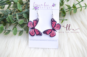 Butterfly Clay Earrings || Monarch