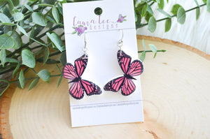 Butterfly Clay Earrings || Monarch