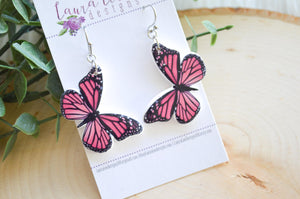 Butterfly Clay Earrings || Monarch